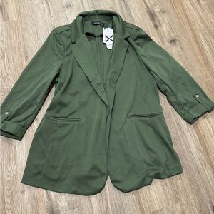 NWT Green sweater blazer